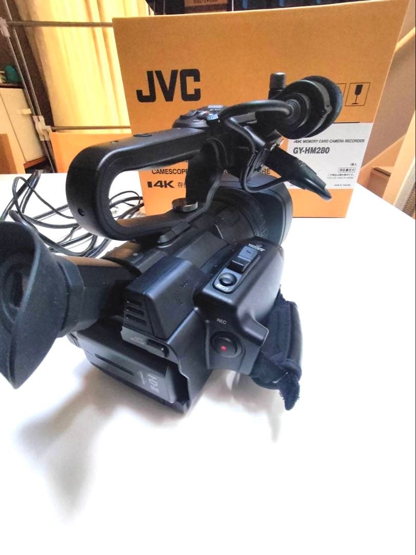 JVC GY-HM280業務用ビデオカメラ AZDENマイク バッテリー5個付き