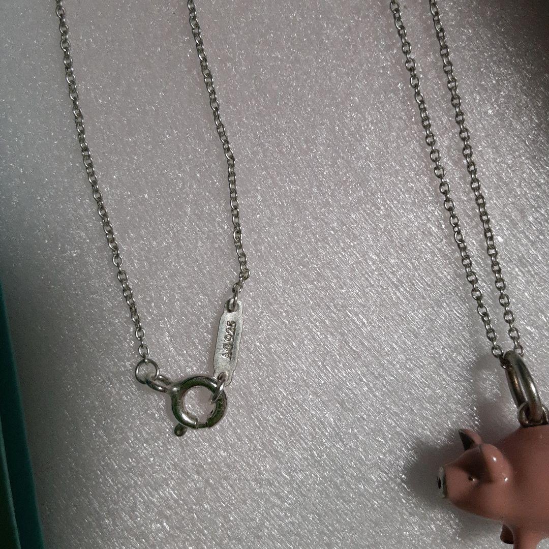 超希少　ティファニー　ぶた　ピッグ　ネックレス　AG925