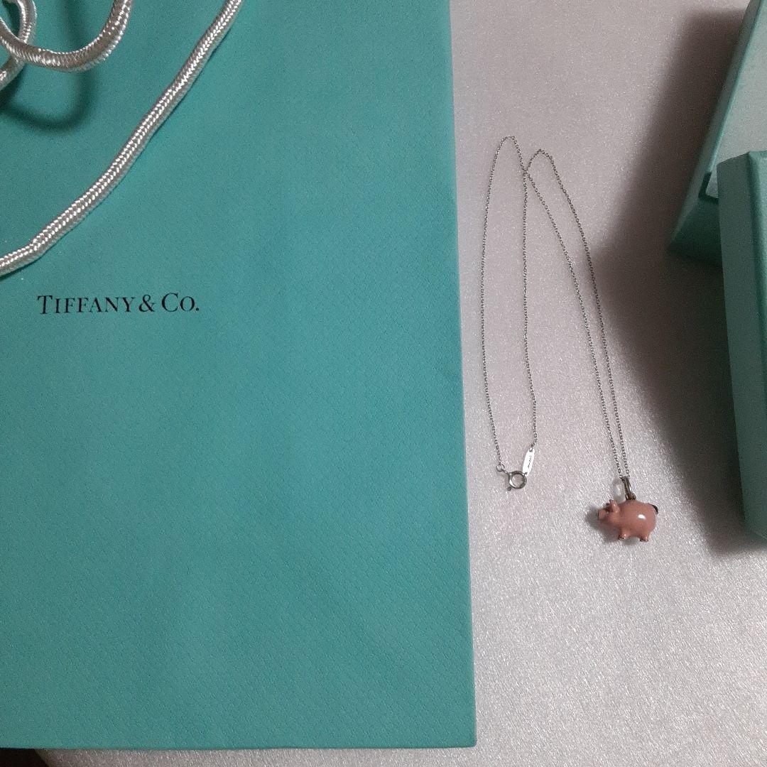 超希少　ティファニー　ぶた　ピッグ　ネックレス　AG925
