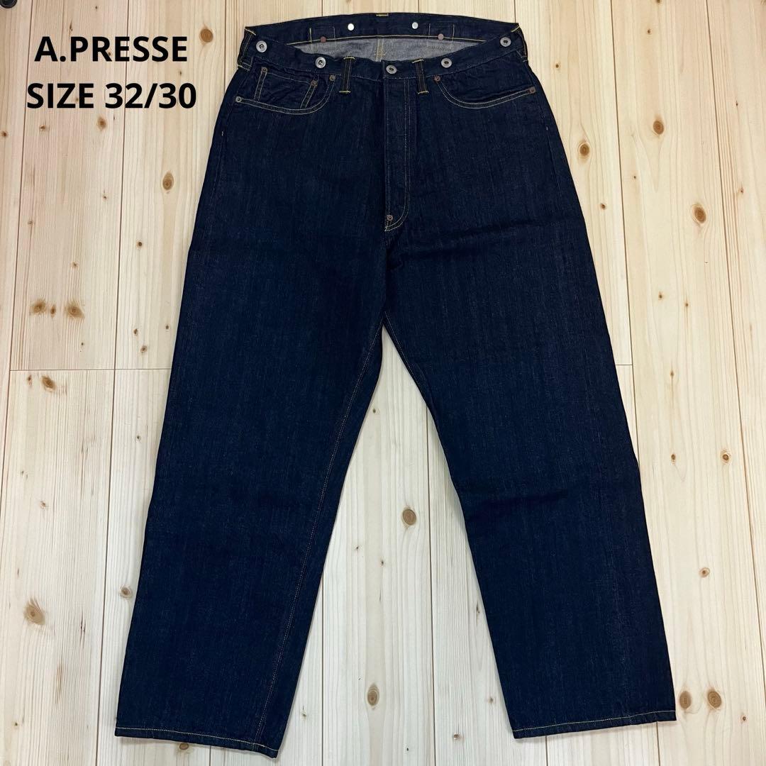 パンツ A.PRESSE No.22 Washed Wide Denim Pants