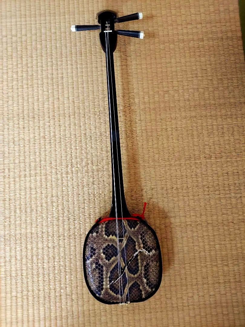値下げ☆沖縄三線　蛇皮　ケース付き