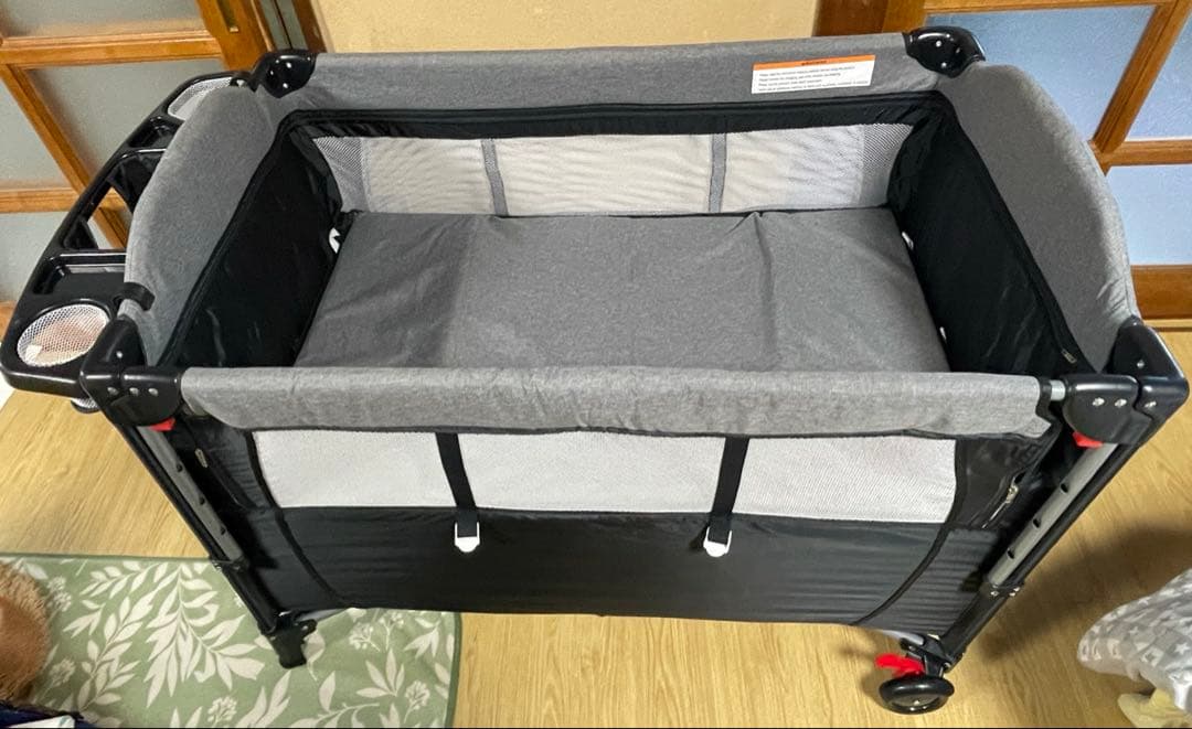 【まな】john life ベビーベッド　プレイヤード　添い寝