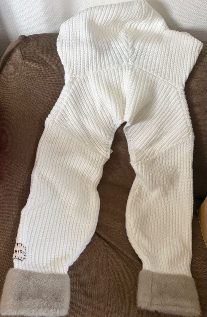 値下げ不可！ Darich フリルニットコンビネゾン WHT F