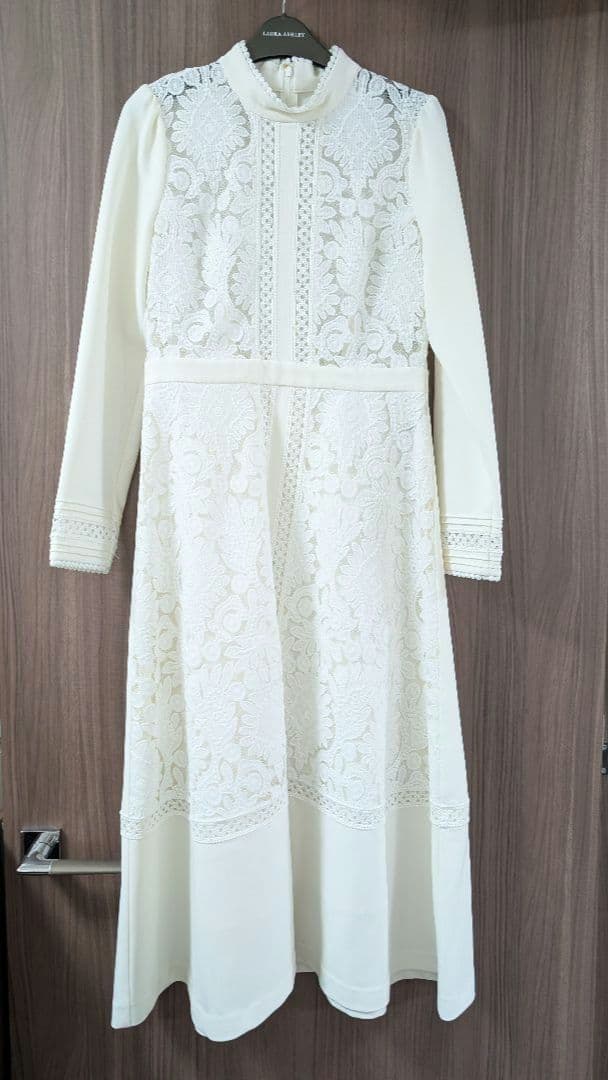 SEVEN TEN レースブロッキングワンピース　ホワイト　M