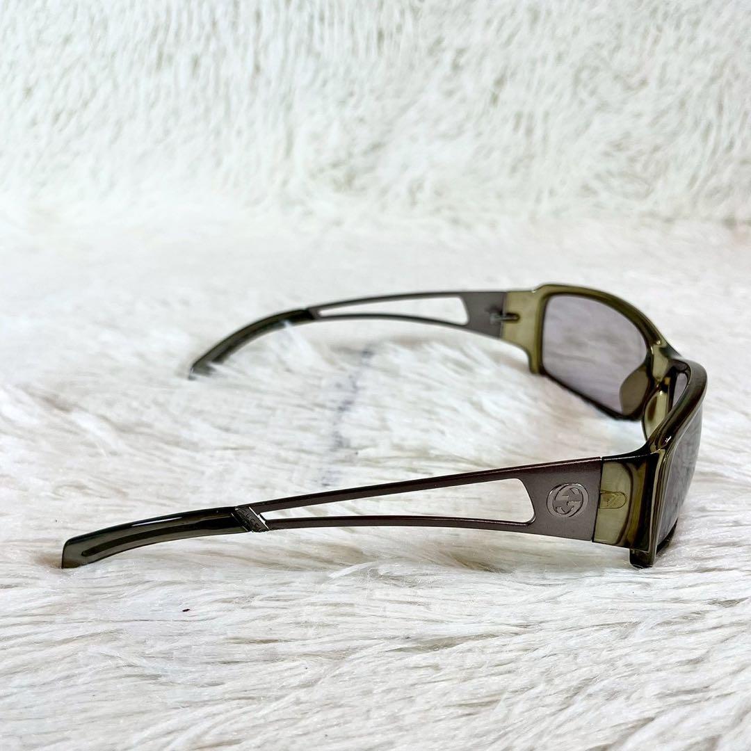 美品　GUCCI　GGロゴ　サングラス　GG1486　ブラウンレンズ・フレーム