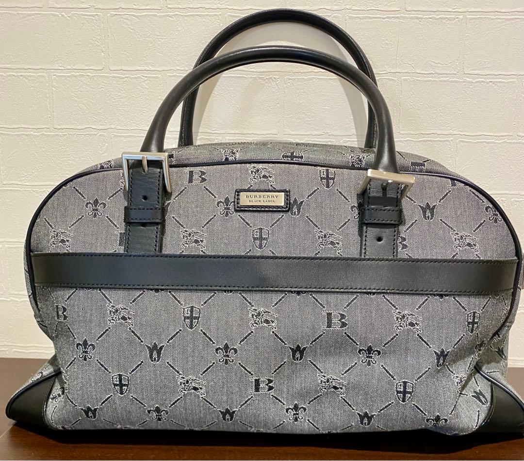 (美品)バーバリー ブラックレーベル ボストンバッグ BURBERRY