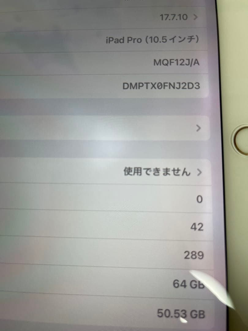 iPad Pro 10.5 64GB Wi-Fi+Cellular SIMフリー