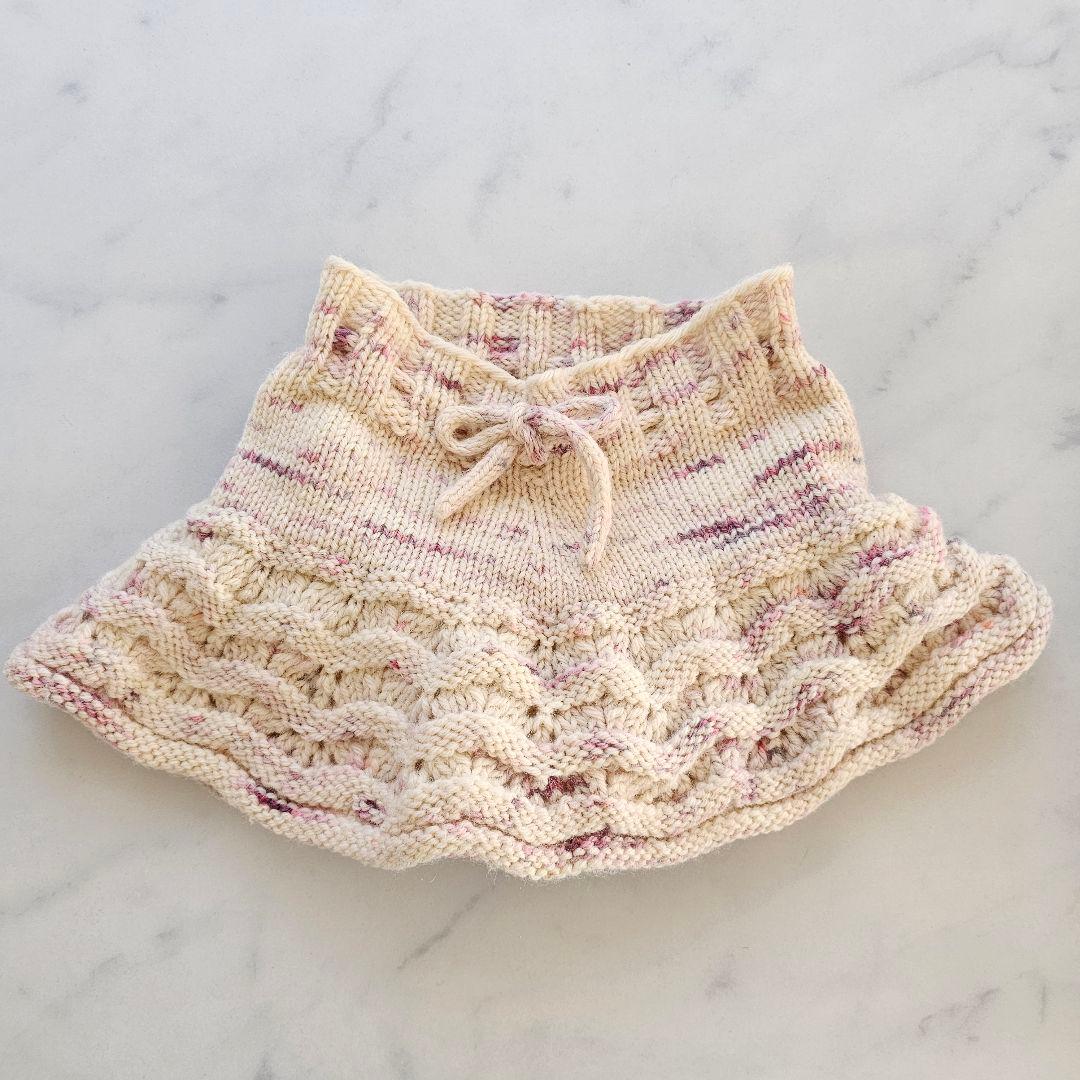 fluff wear スカート 2-3y PLUM CONFETTI スケポン