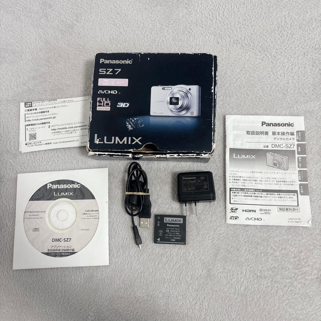 【美品】Panasonic LUMIX SZ7 ピンク　コンデジ　カメラ