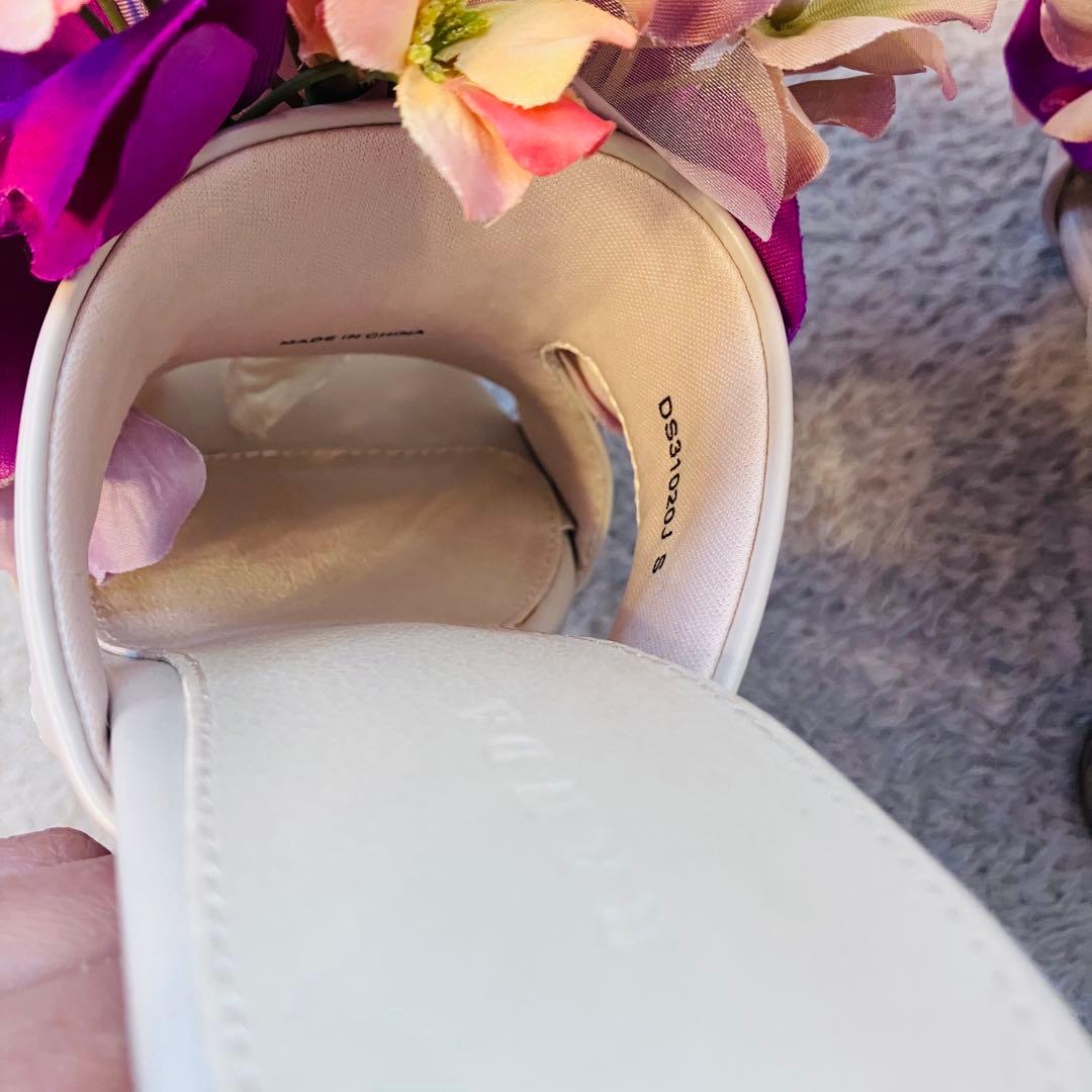 【超希少】RANDA フラワーブーケミュールサンダル Sサイズ