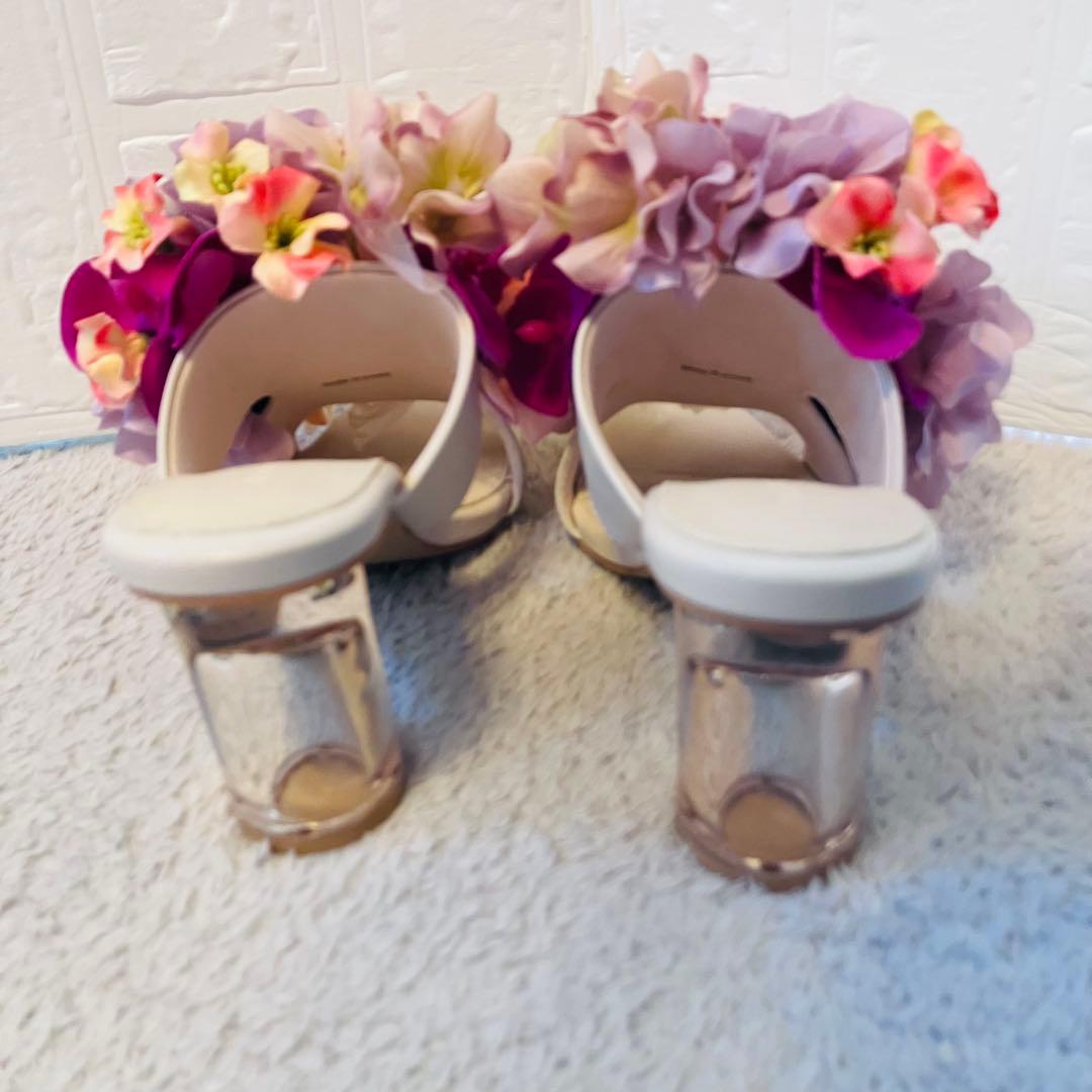 【超希少】RANDA フラワーブーケミュールサンダル Sサイズ