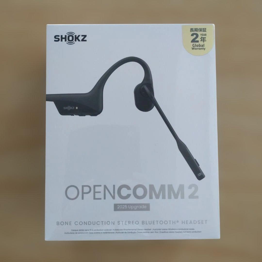 【SHOKZ】OPEN COMM2 2025 upgrade ブラック
