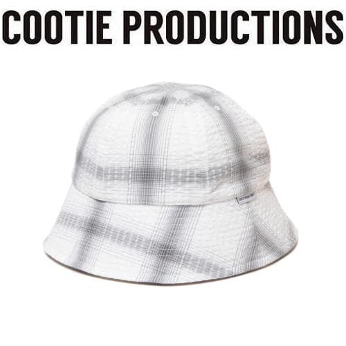 新同 25SS COOTIE オンブレチェック ボールハット グレーL 付属品有