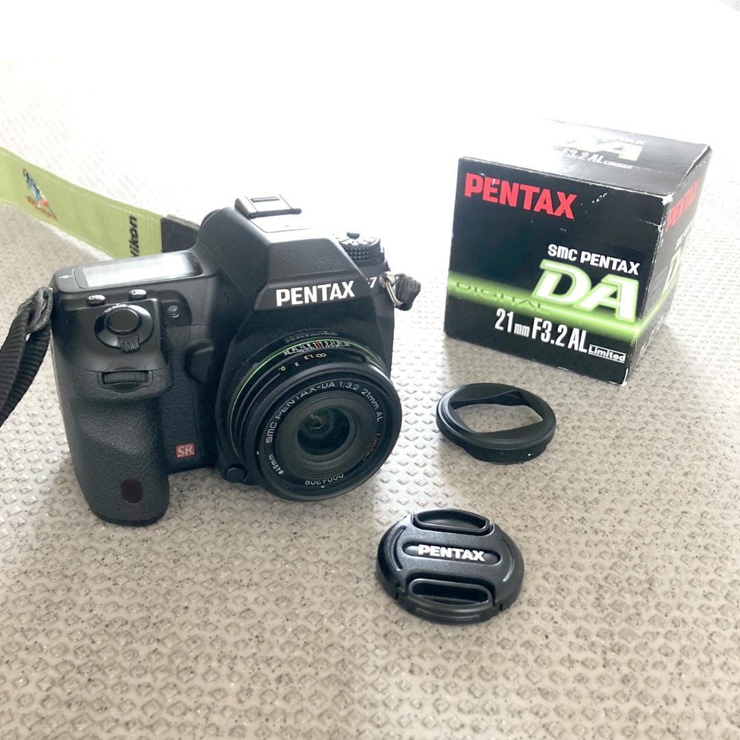 PENTAX K-7 一眼レフカメラとDA21mmF3.2単焦点レンズセット