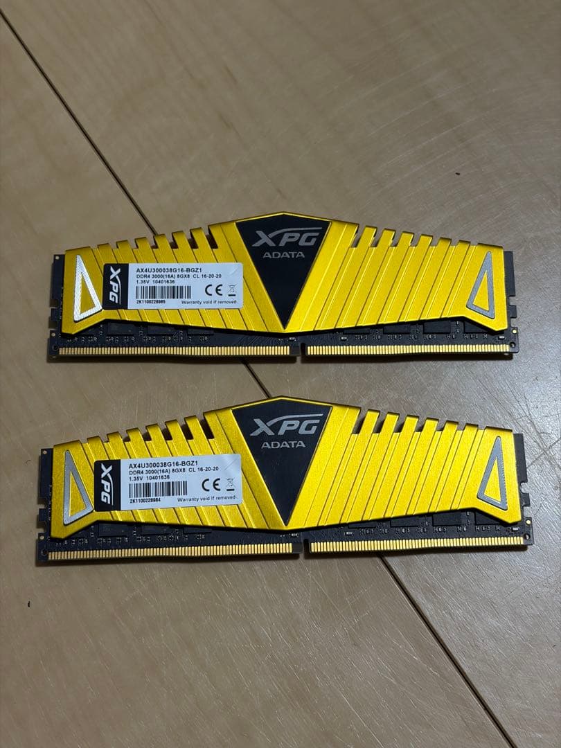 ADATA XPG DDR4 8GB 3000MHz 2本セット　メモリ