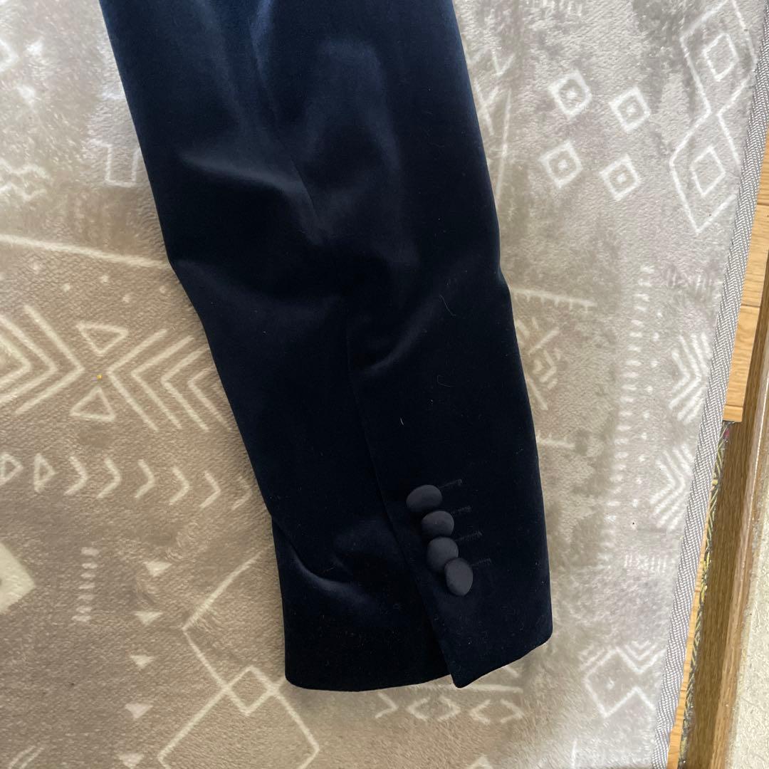 ZARA MAN ネイビー ベルベット テーラードジャケット EUR 46