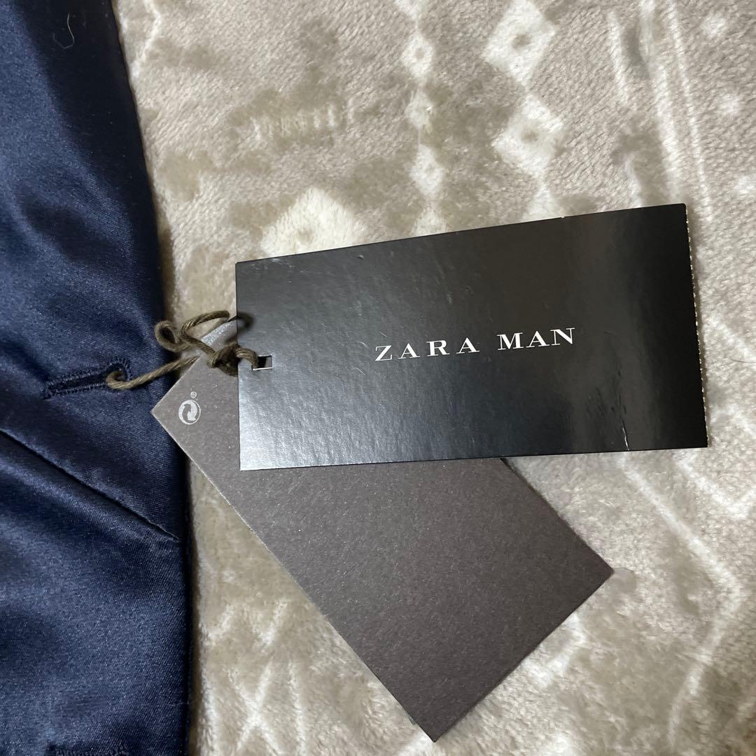 ZARA MAN ネイビー ベルベット テーラードジャケット EUR 46