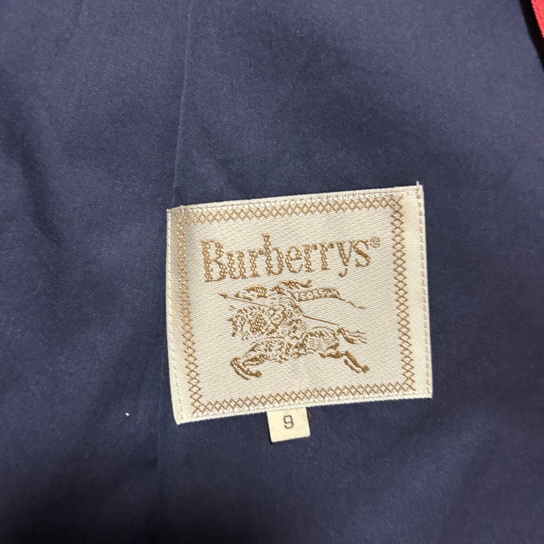 ビッグロゴ バーバリープローサム ジップ ジャケット ハーフコート フード 金釦