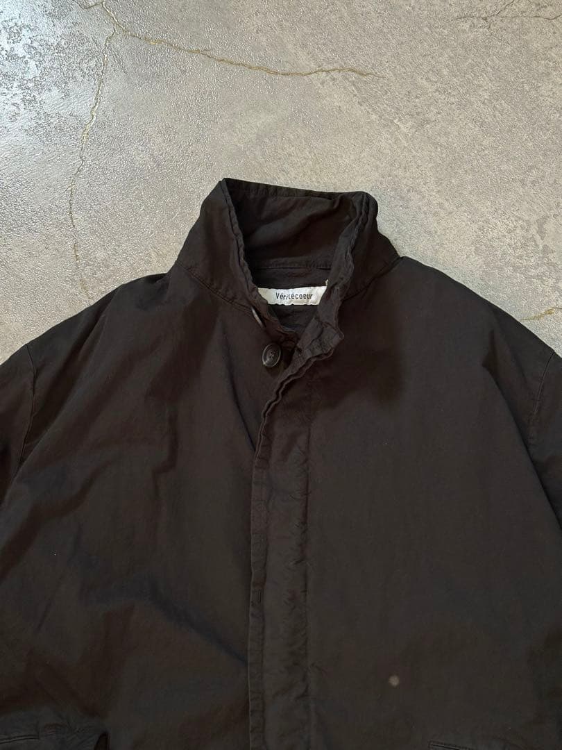 Veritecoeur ガーメントダイショートコート黒フリーサイズ新品