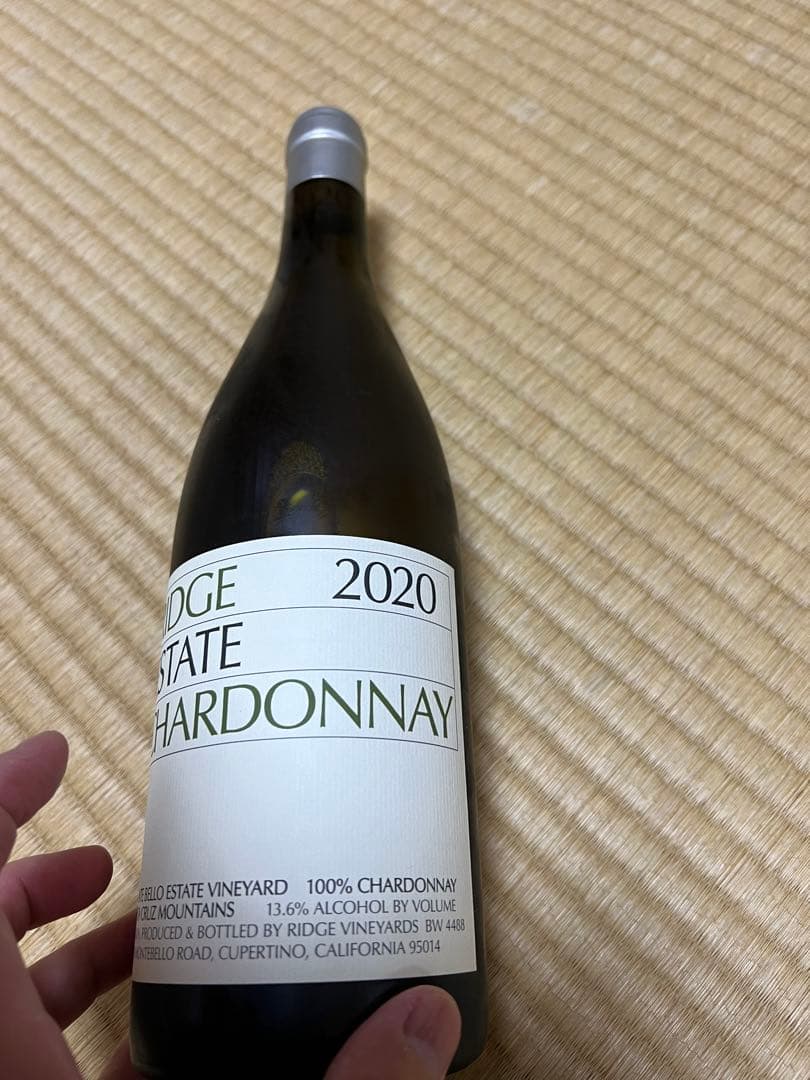 リッジ　エステート　シャルドネ　2020