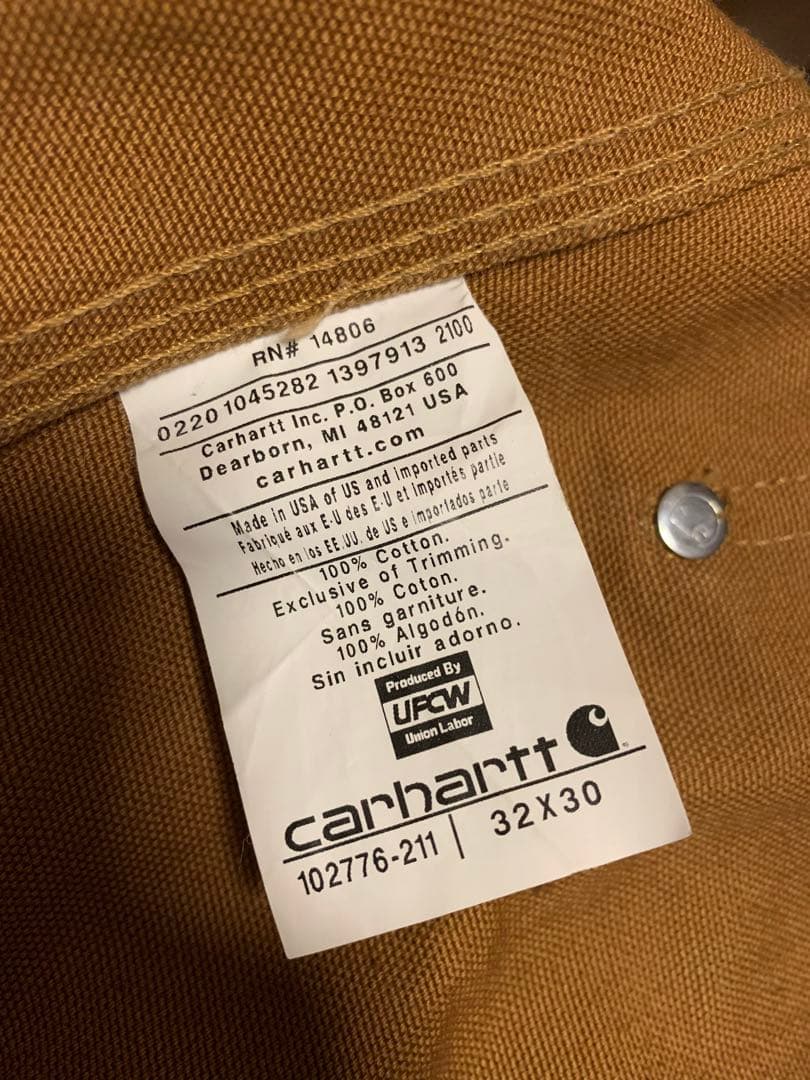carhartt カーハート オーバーオール 32×30 USA製