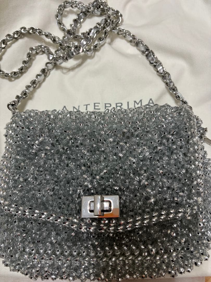 ANTERPRIMA シルバー パーティーバッグ
