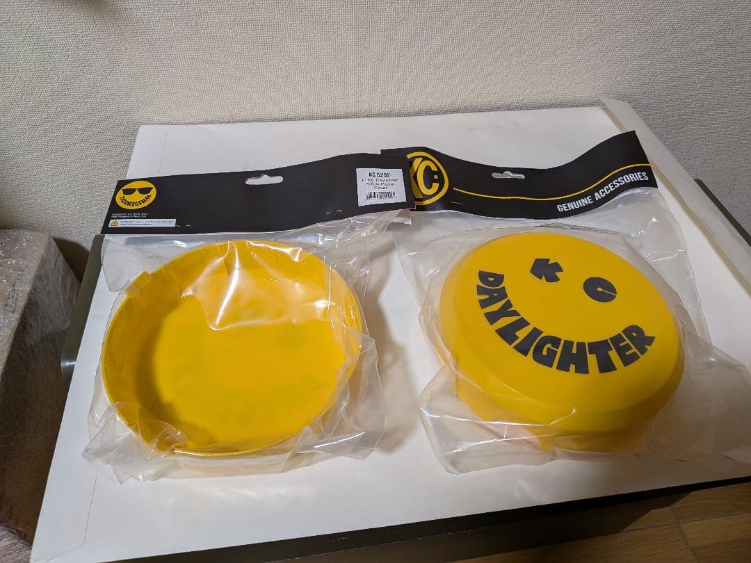 KC デイライター 6インチ用 イエロースマイルカバー正規品　ニコちゃんカバー