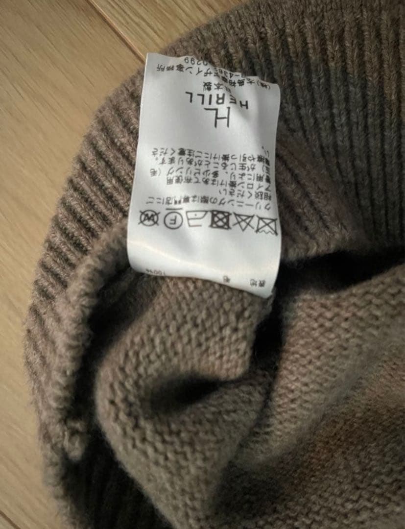 定価4万 Herill ブラックシープタートルネック 2023FW 最終値下げ！