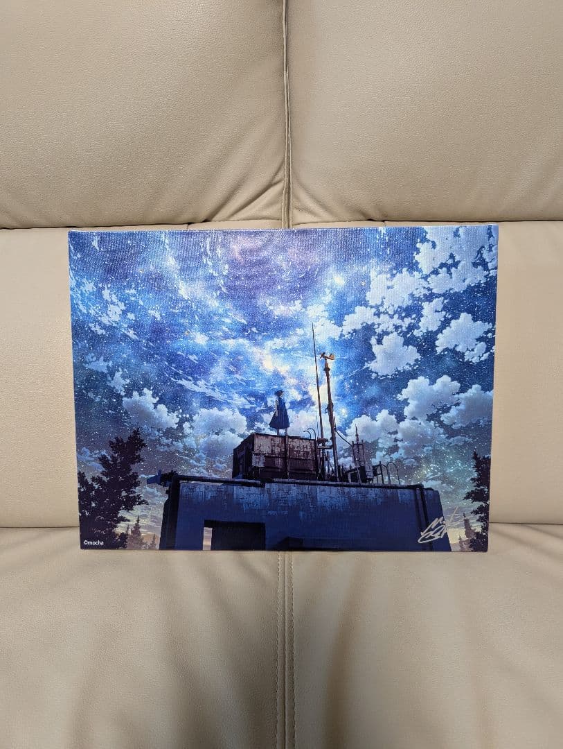 mocha　モカ　キャンバスアート　星溜り　直筆サイン入り