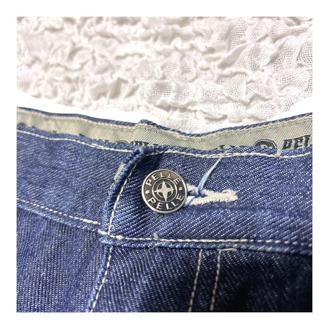 レイジ 様★pelle pelleペインターデニム バギー 極太 ワイド 36