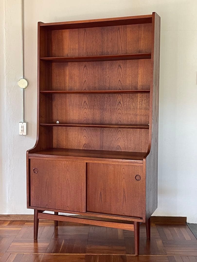 北欧 デンマーク ヴィンテージ チーク オイルフィニッシュ ブックシェルフ