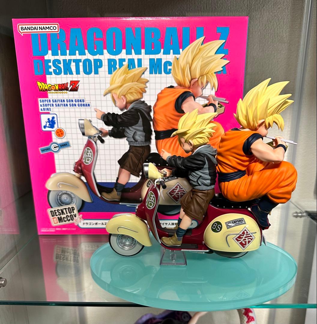 デスクトップリアルマッコイEX　孫悟空&孫悟飯バイク　フィギュア　ドラゴンボール