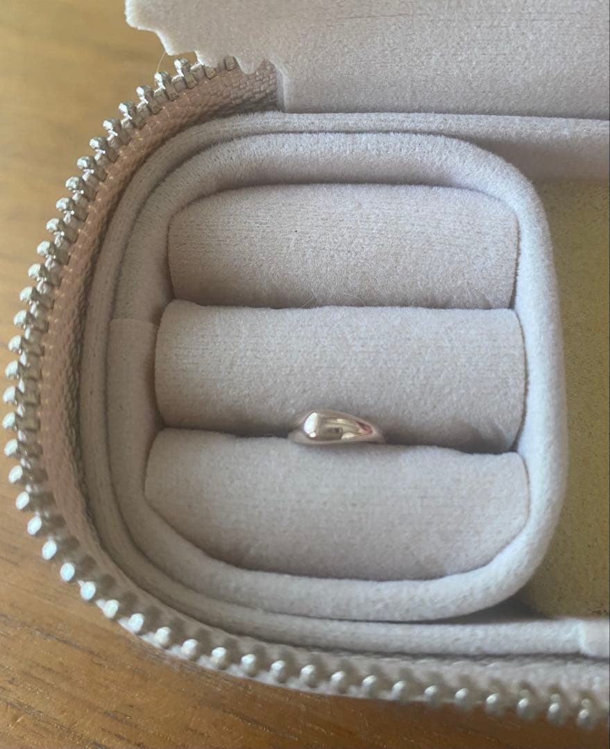 ete フープ ピアス (片耳分) K10 ピンクゴールド