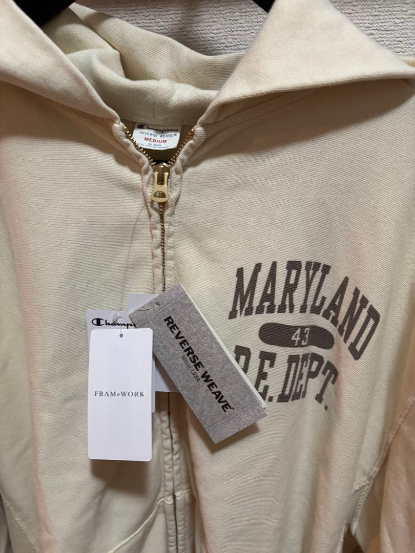 FRAMeWORK Champion 別注 REVERSEWEAVE ZIP