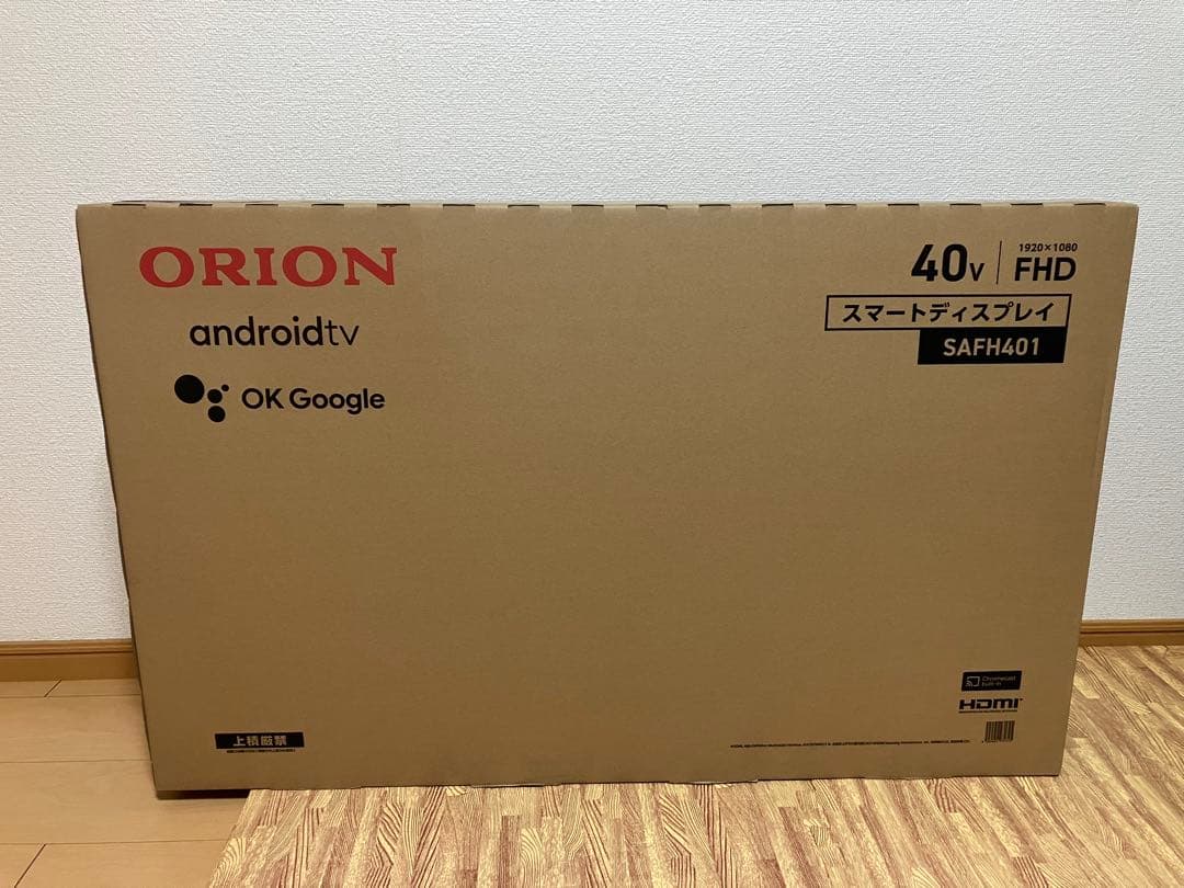 【新品未開封】ORION 40V FHD Android TV SAFH401