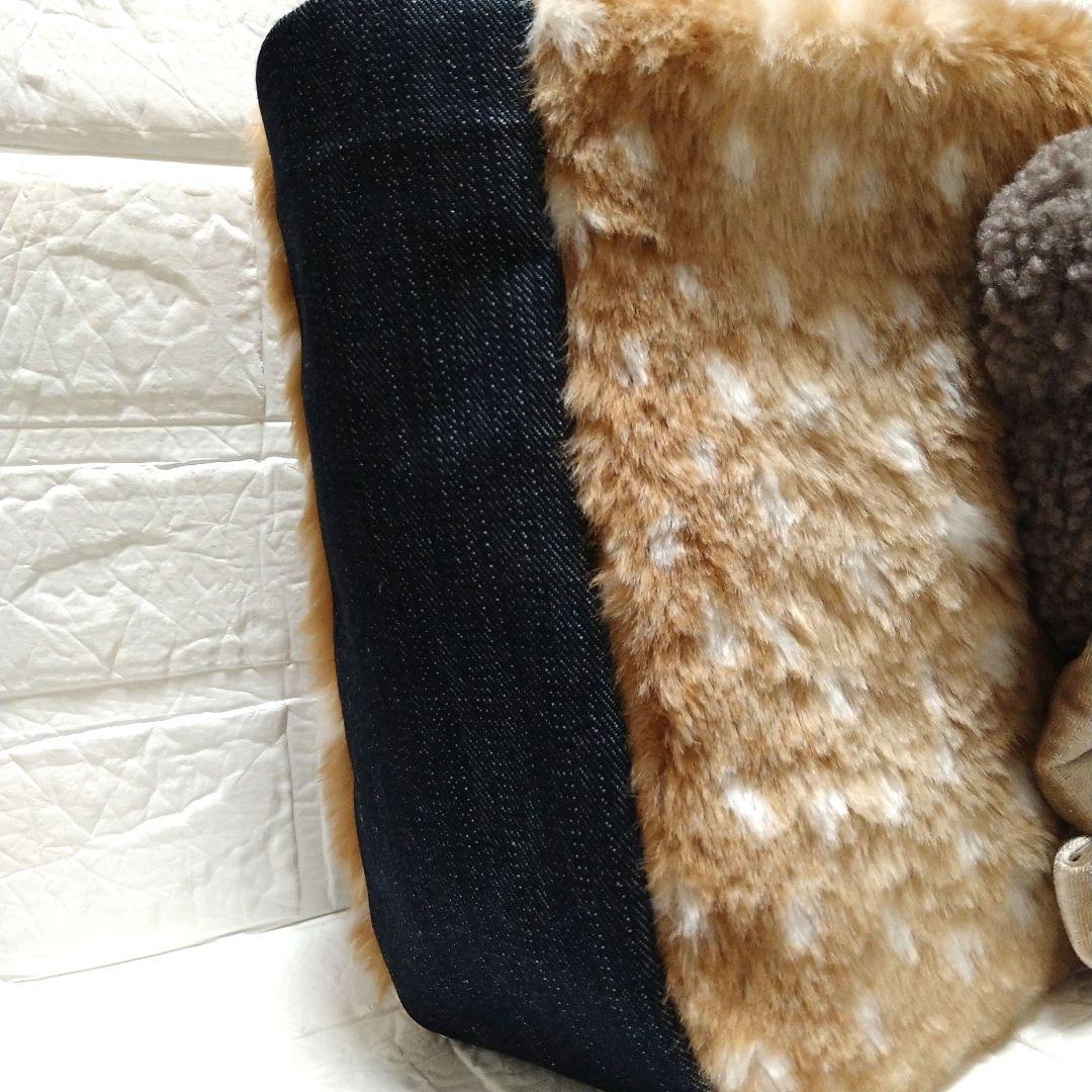 S*W様 コヤンイサムチョン☆横長トートバッグ　　バンビ柄ファー　サンダー　くま