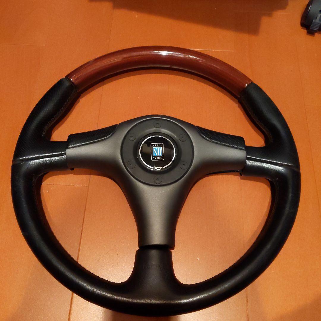 鬼*族様 NARDI ステアリング・ハンドル本体 黒/ウッド