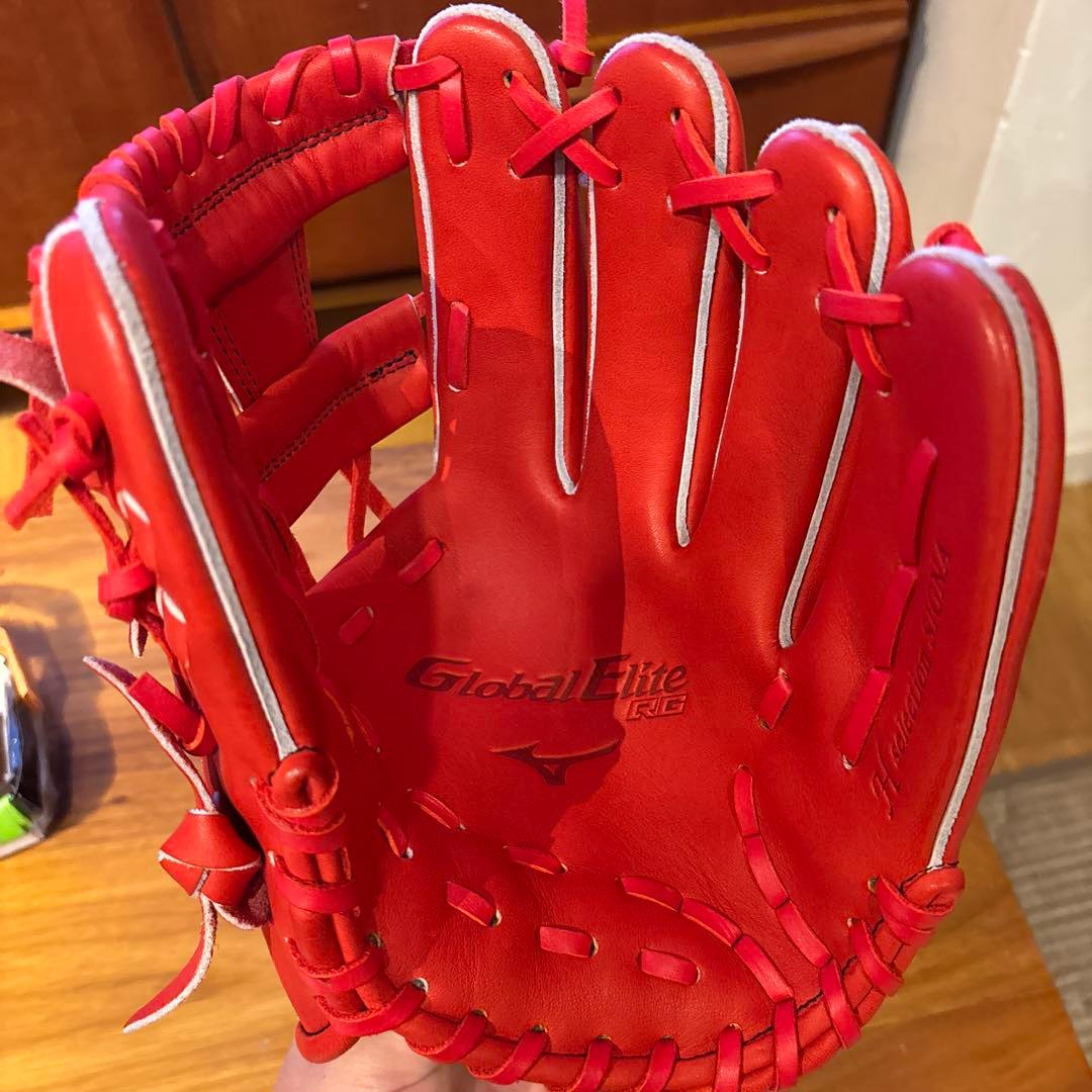 新品 ミズノ グローバルエリート 軟式少年 グローブ Sサイズ　ラディッシュ