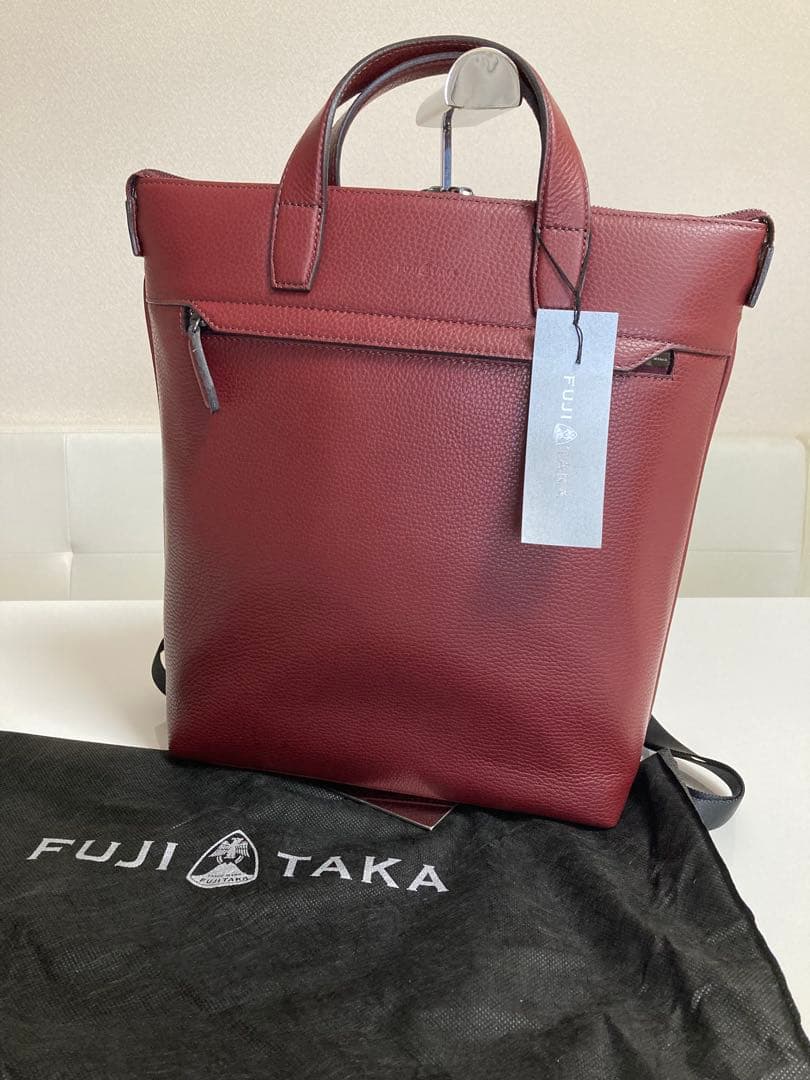 フジタカ レザー トート リュック 2WAY 630701定価49500円