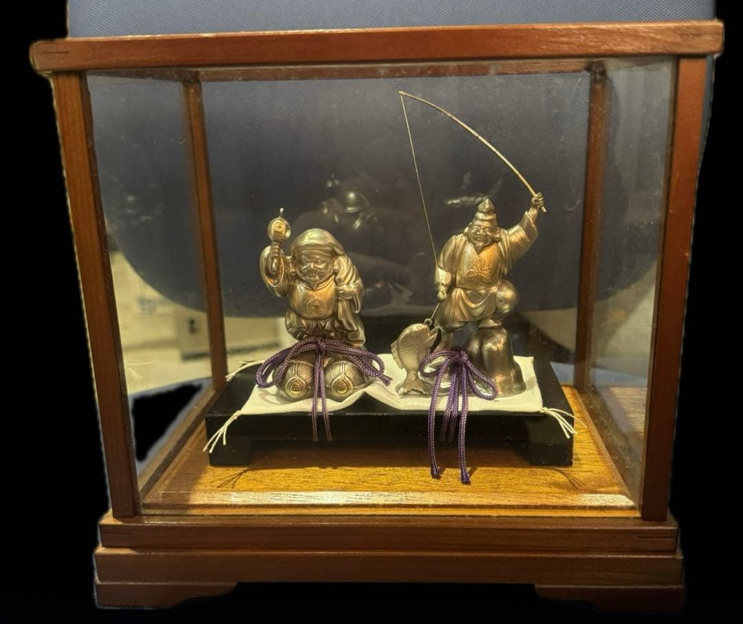 【純銀】 七福神 恵比須様 大黒天様 置物 コレクション 希少