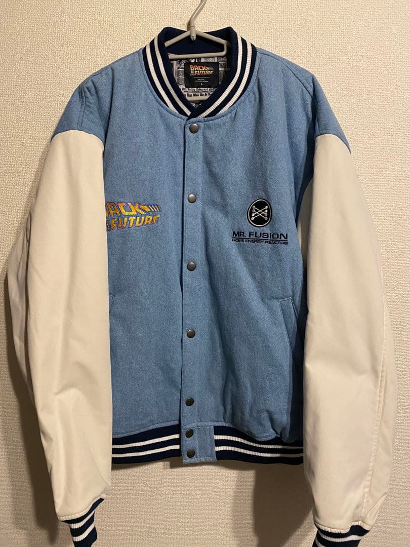 新品タグ付き★ニコアンドバックトゥザフューチャー刺繍スタジャン未使用BTTF