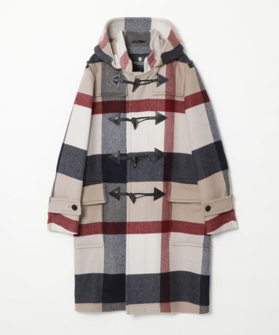 ブラックレーベル　ダッフルコート　メンズ　チェック