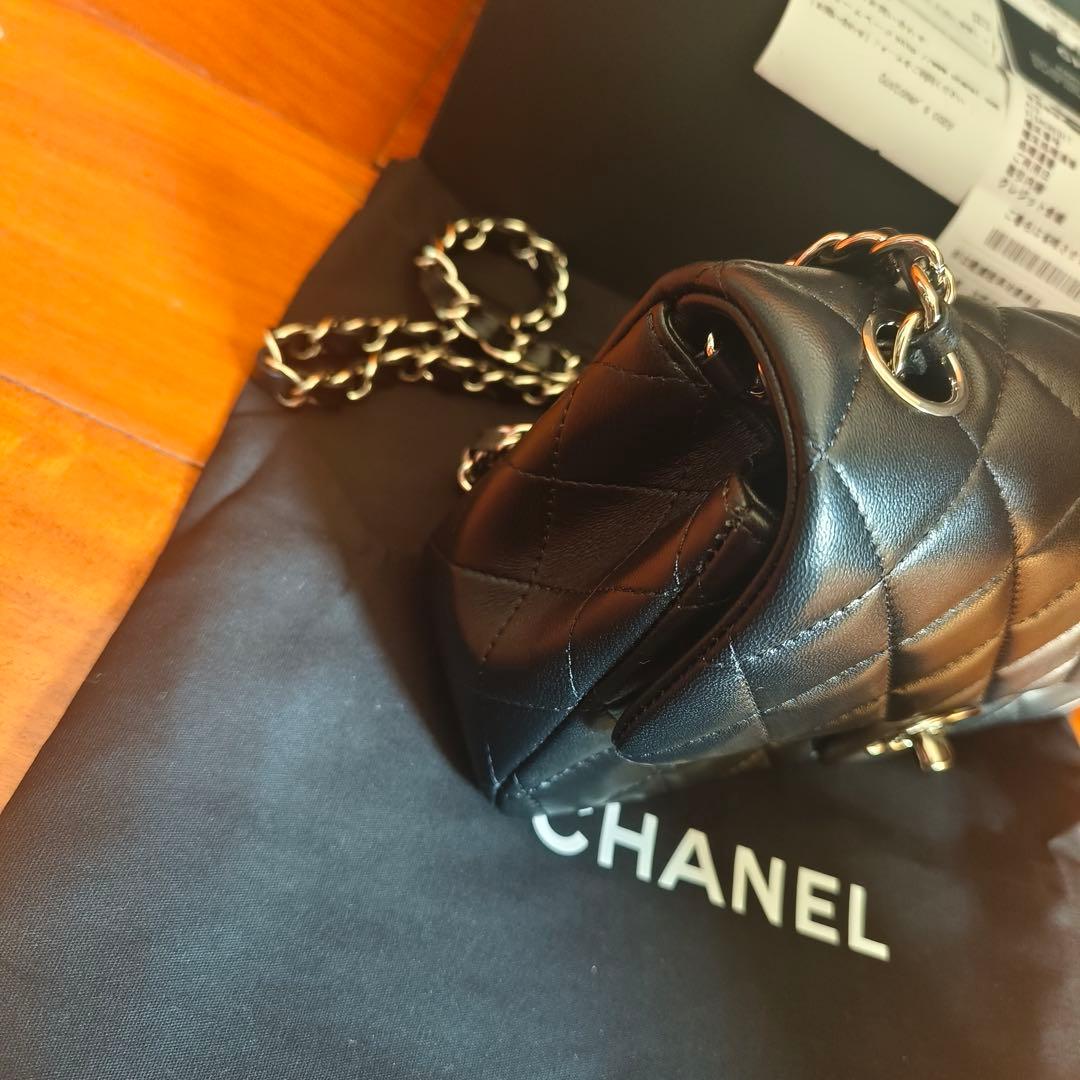 【実写画像】 ブラック キルティング ショルダーバッグ