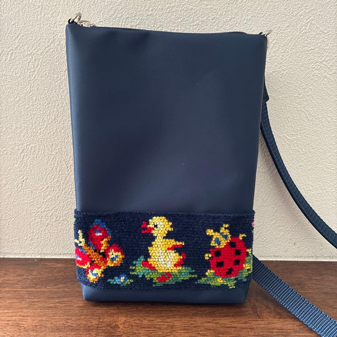 フェイラー　ネイビー　ハイジ　スマホショルダー　学校フェイラー　送迎バッグ