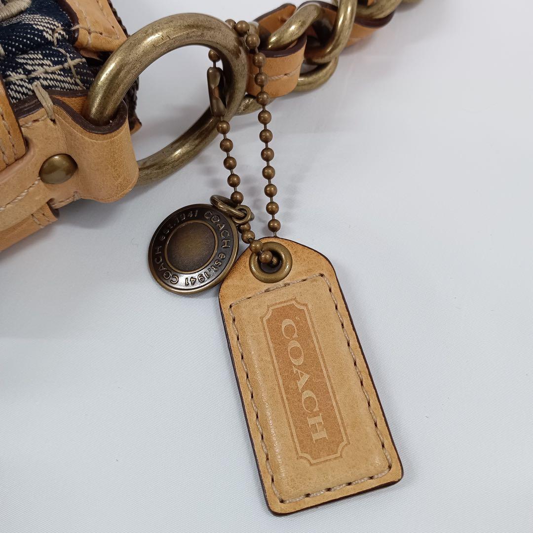 COACH コーチ　レガシー ターンロック デニム ワンショルダーバッグ