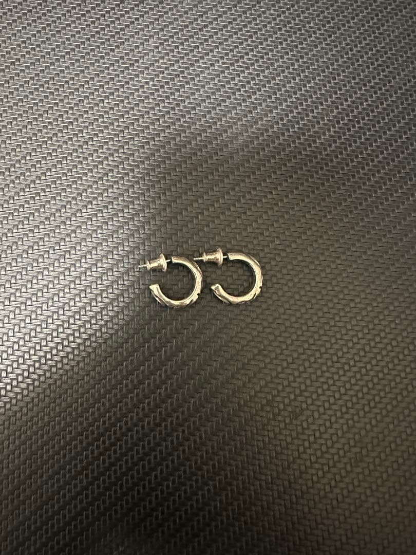 Chrome Hearts クロムハーツ スクロール フープイヤリング ピアス