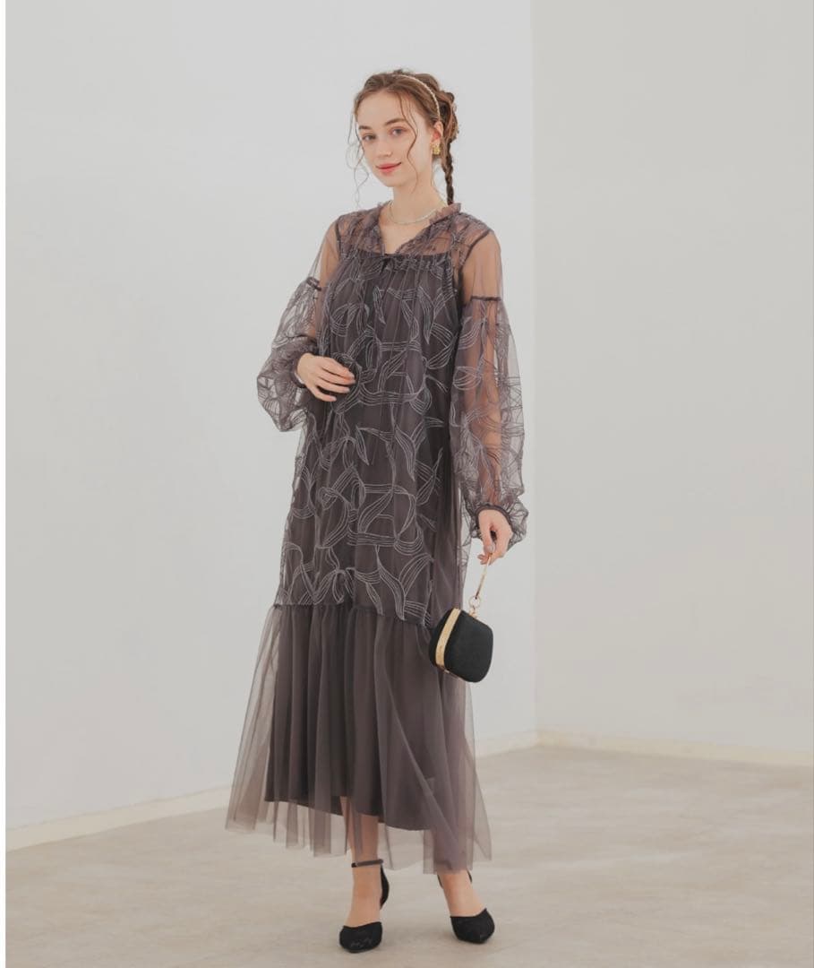 パーティードレス お呼ばれ オケージョンドレス 結婚式 妊婦