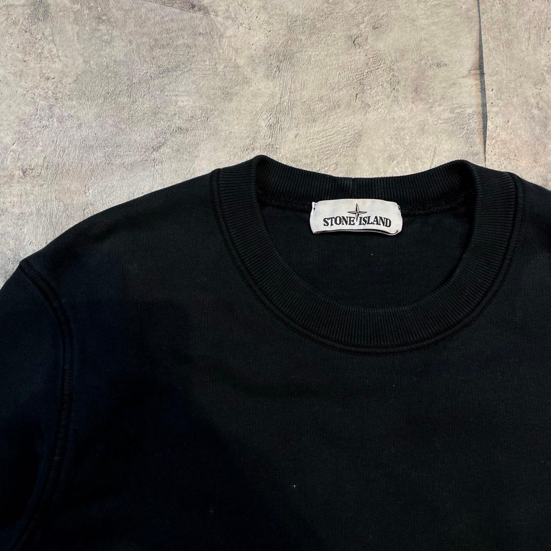 STONE  クルーネックスウェット ワッペンロゴ Mサイズ