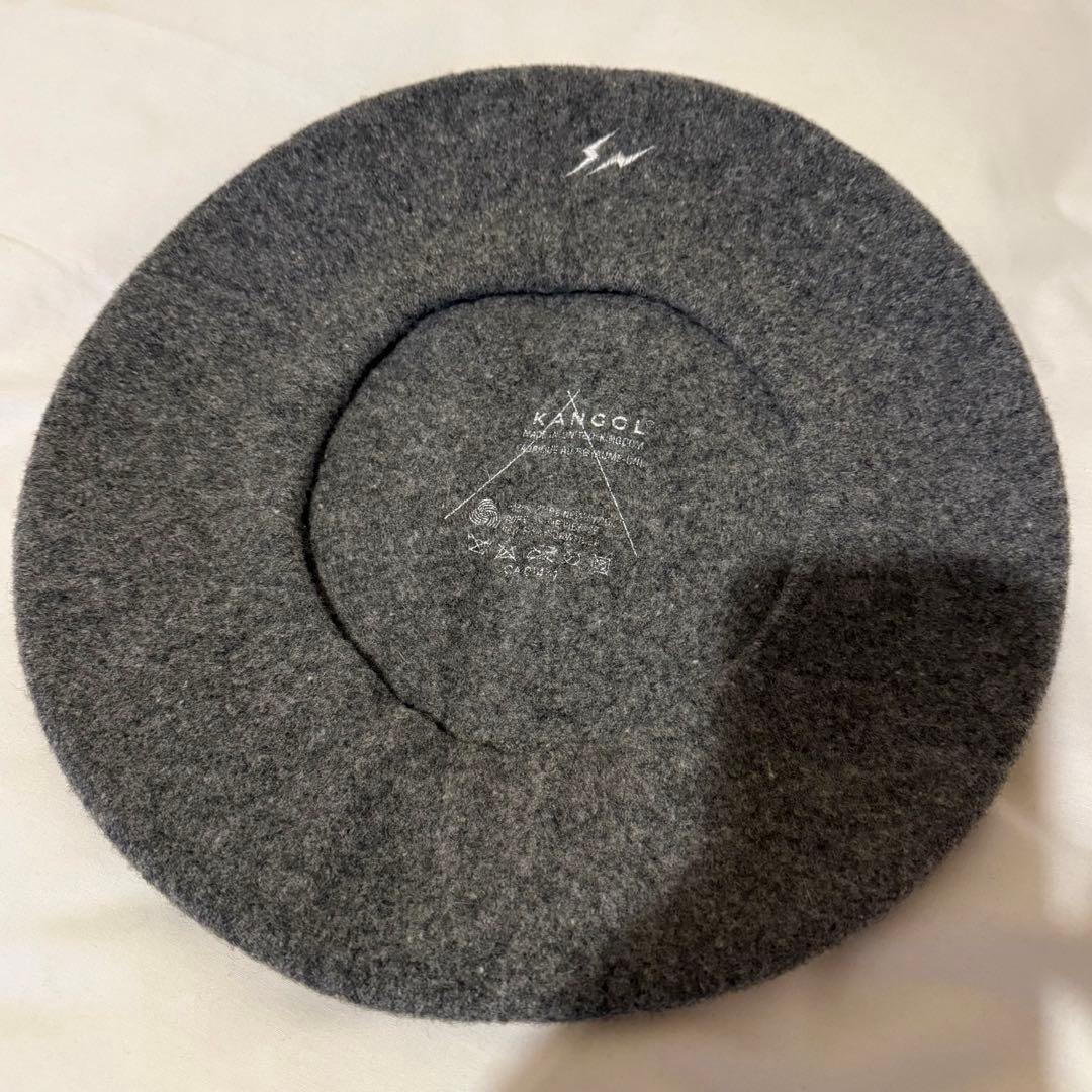 90s グッドイナフ × EC x KANGOL ベレー帽 グレー 藤原ヒロシ