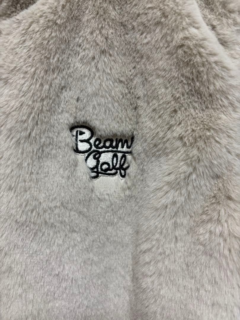 美品　BEAMS GOLF レディース ベスト Sサイズ ベージュ×黒